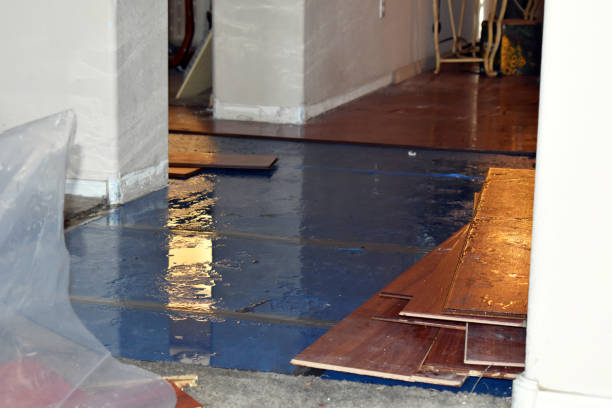 Professional Burst Pipe Cleanup technician working in Fairwater, WI